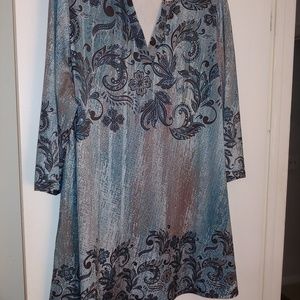 Blue/gray tunic NWOT